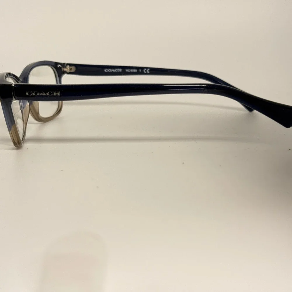 Coach HC 6089 5474 Denim‎ Taupe Glitter Gradient Eyeglasses 51-16-135 HC6089